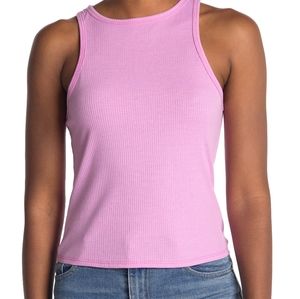 Abound Rib Knit Tank Size M Purple Tulip